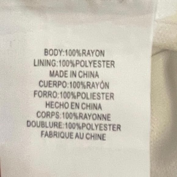 Tiana B. White shirt sleeve textured boho midi dress size 12 - Picture 8 of 11